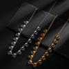 Punk Style Clavicle Chain Gothic Beaded Bracelet Creative Skull Necklace  Women