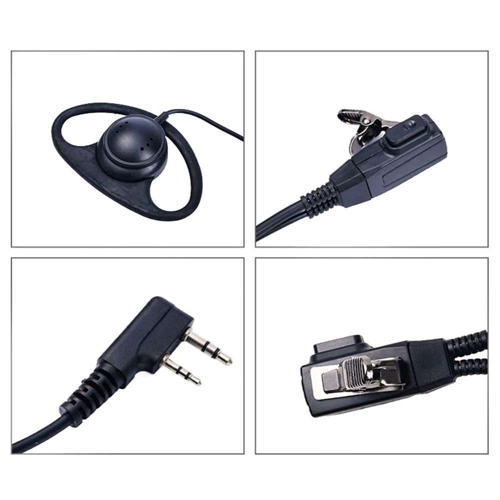 1Pcs K-head 2 Pin Walkie Talkie Headset Ear Hook Radio Accessory  Two Way Radio Accessory