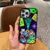Retro G-Geometry D-Dash Game   Phone Case For iPhone17,16,15,14,13,12,11 Plus,Pro Max Colored Silver Plated Inside Cover
