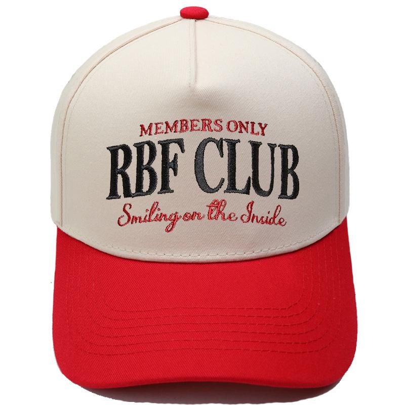 RBF CLUB Truck Driver Hat Embroidery Retro Color Matching Baseball Cap European and American Men's and Women's Casual Hat Tide