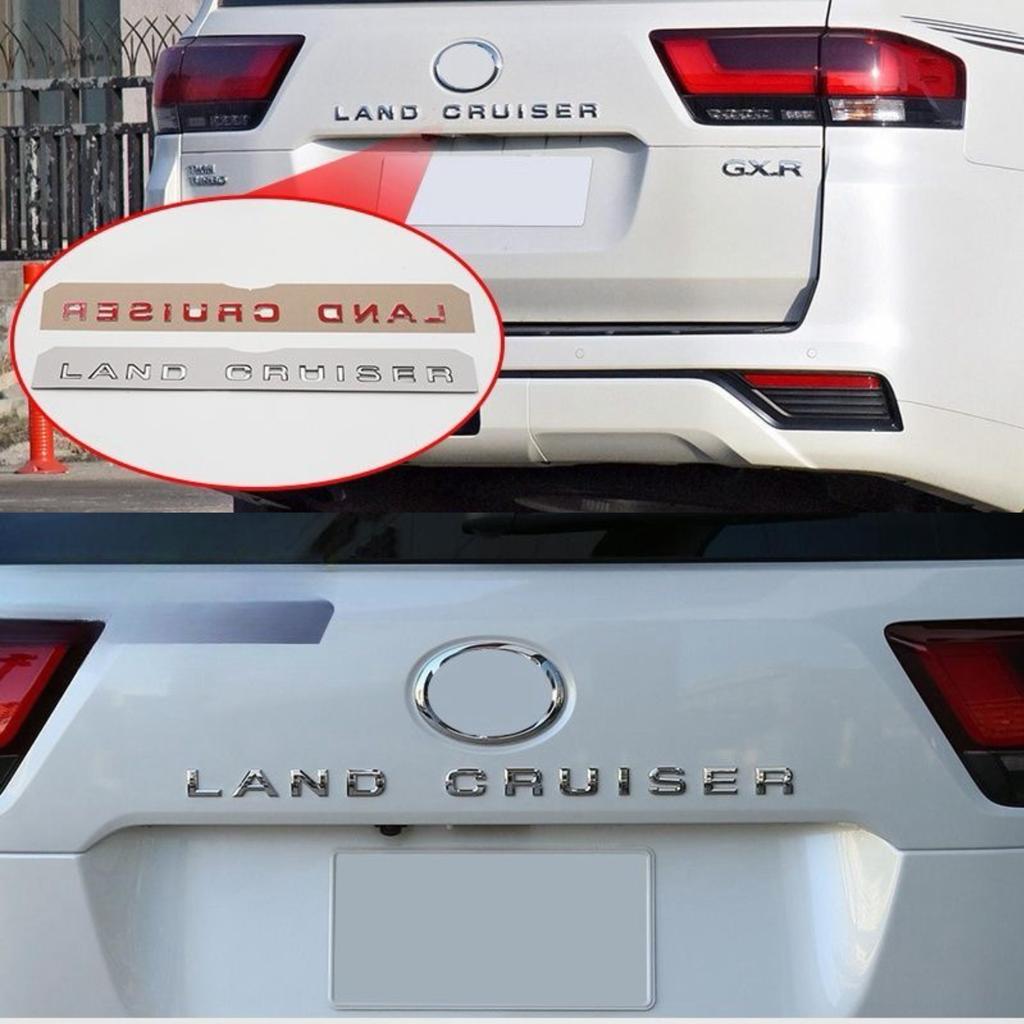 For 2021-2023 Toyota Land Cruiser 300 LC300  VXR GXR Land Cruiser 3D ABS Letters Sticker Hood Emblem Badge Exterior Modification