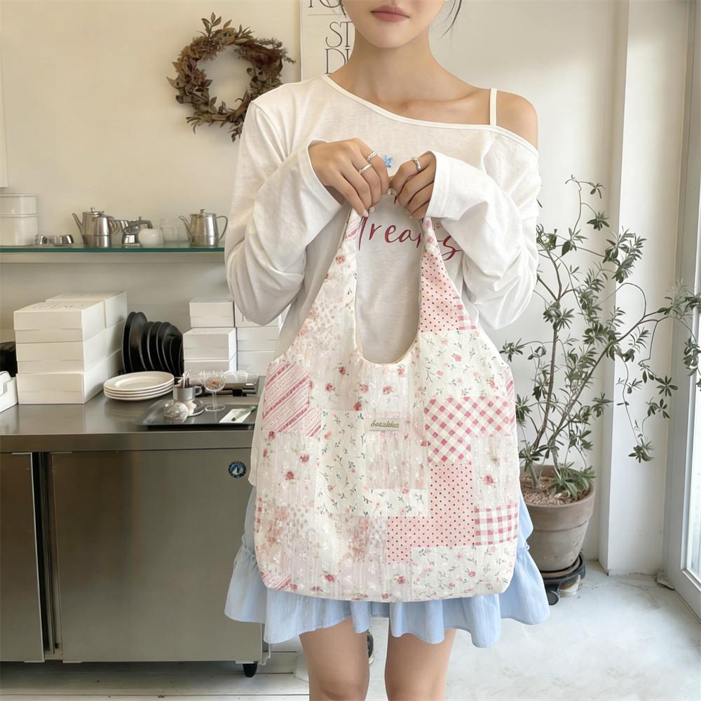 Casual Floral Tote Bag For Women With Large Capacity And Pouch Organizer
