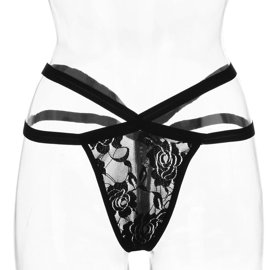 Sex Briefs Temptation Women Underwear Panties string Thongs Underpant Sexy Lingerie Hollow G-string Mesh Thong