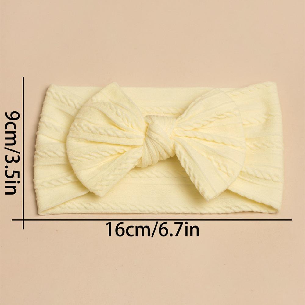 3Pcs/Lot Elastic Bowknot Hair Bands Soft Headwrap Cute Headwear Baby Girls
