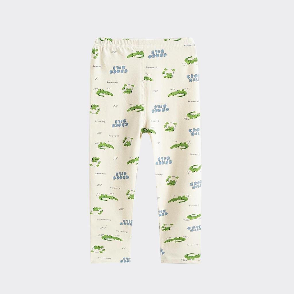 2025 Herbsthose für Kinder, Klasse A, Lycra & Reine Baumwolle, Cartoon-Print, Eng anliegend, Unisex, Warme Funktionsunterwäsche