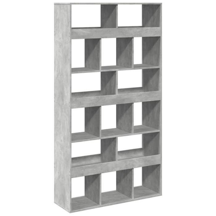 VidaXL Bookcase Concrete Grey 100x33x187.5 Cm Engineered Wood, Bookshelf, Storage Shelf, Cabinet 3309378
