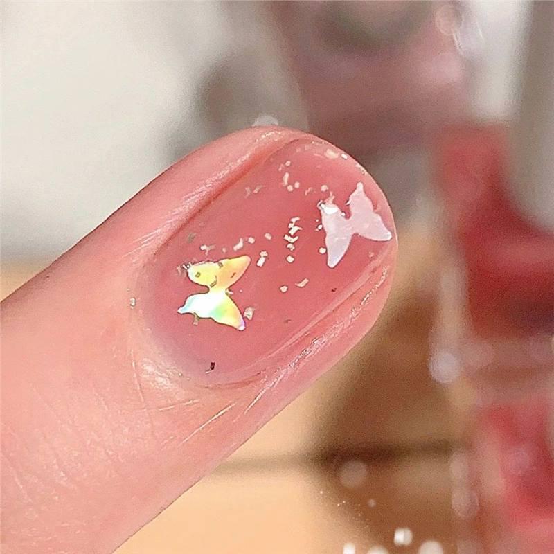 Peelable Odorless Water-based Nail Polish - Quick-drying, No-bake, Ice-clear Solid Nude Color for Students