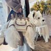 Tragbarer Multifunktionaler Abschlepp-Rucksack Doppel-Schulter Hund-Rucksack Crossbody Haustier-Transporttasche Atmungsaktiv Outdoor Haustier-Tasche