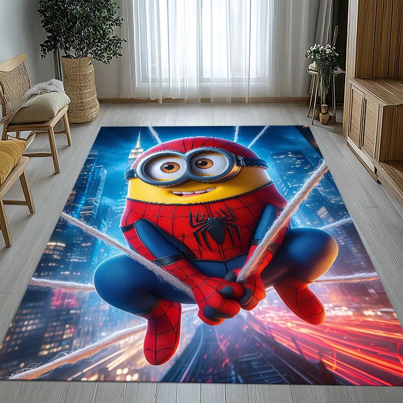 

Cute Minions cartoon Living Room Non-Slip Area Rug Soft Carpet for Bedroom Kids Playroom Sofa,Home Decor Doormat Gift 40x60cm