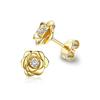 Eternity Love Earrings Ear Stud Piercing Silver Color/Gold Color Fashion Heart Earrings for Women Chic Wedding Jewelry