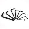Nickel-Plated Flat Head L-Shaped Hex Key Screwdriver Tool, 0.9mm-8mm