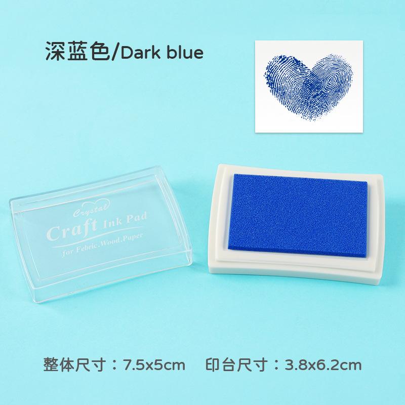 1pcs/pack Large Solid Color Inkpad: Creative Handbook Decoration Diy Basic Finger Stamp Accessories Indonesian Utility