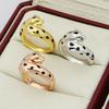 Yakin Jewelry Wholesale, Kajiafeng Fine Version Double-headed Leopard Ring, Leopard Ring, Narrow Version Leopard Open Ring