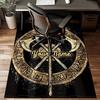 1PC Custom Name Axes Shield Theme Floor Mat Ideal for Living Room, Game Rooms, Office, Bedroom,Floor Mat Playful Design