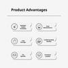 SEAMETAL Car Door Cup Holder Box Drink Rack Storage Bin Car Door Storage Pocket Leather Texture Soft Lining Phone Key Organizer Adhesive Mount