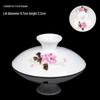 Gaiwan Teacup with Lid: White Porcelain Ceramic Tea Brewing Bowl, 7.5CM, Kung Fu Tea Set Accessory.