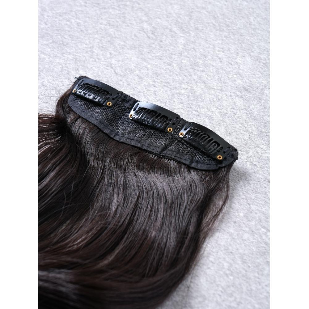 Daiso Příčesek 3 sponky hnědý