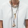 Luxury Multilayer Wolf Tooth Pendant Necklaces For Women Men Vintage Ethnic Style Geometric Necklace Holiday Party Jewelry Gifts