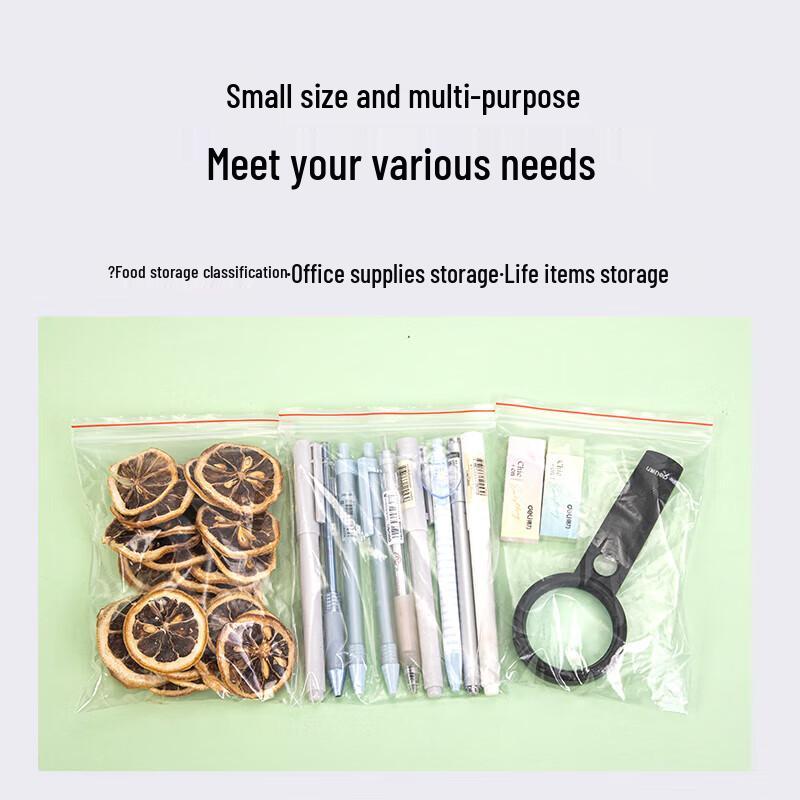 Deli Thickened Transparent Self-Sealing Plastic Bags