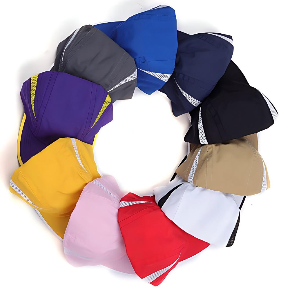 Export Quick Dry Baseball Cap Custom Logo Embroidered Mens Outdoor Polyester Breathable Summer Sun Hat Casual Caps