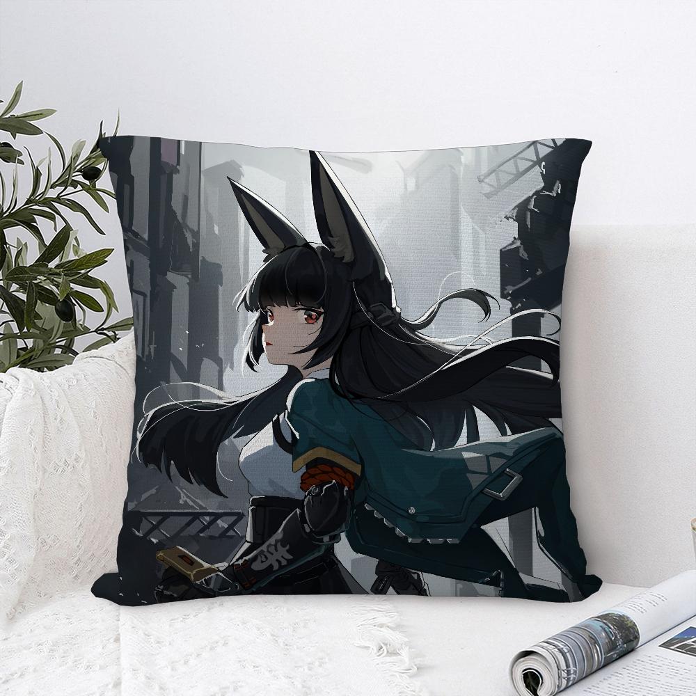 Hoshimi Miyabi Zenless Zone Zero Pillow Case Sofa Decorative Home Double-sided Print Plush Throw Pillow Covers Cushion Decor