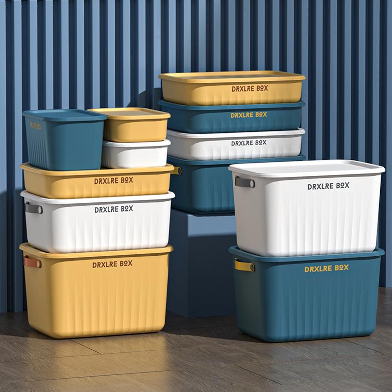 Large Capacity Snack & Toy Storage Box with Lid for Dorms, Homes, and Living Rooms
