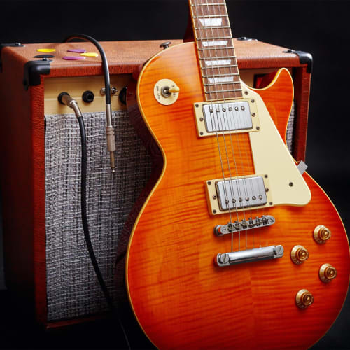 uxcell 4-Piece Guitar Knobs, Metal Volume Tone Control Dome Knobs, 1/4" x 1" Potentiometer Knobs with Set Screws for Electric Guitar and Bass, Black