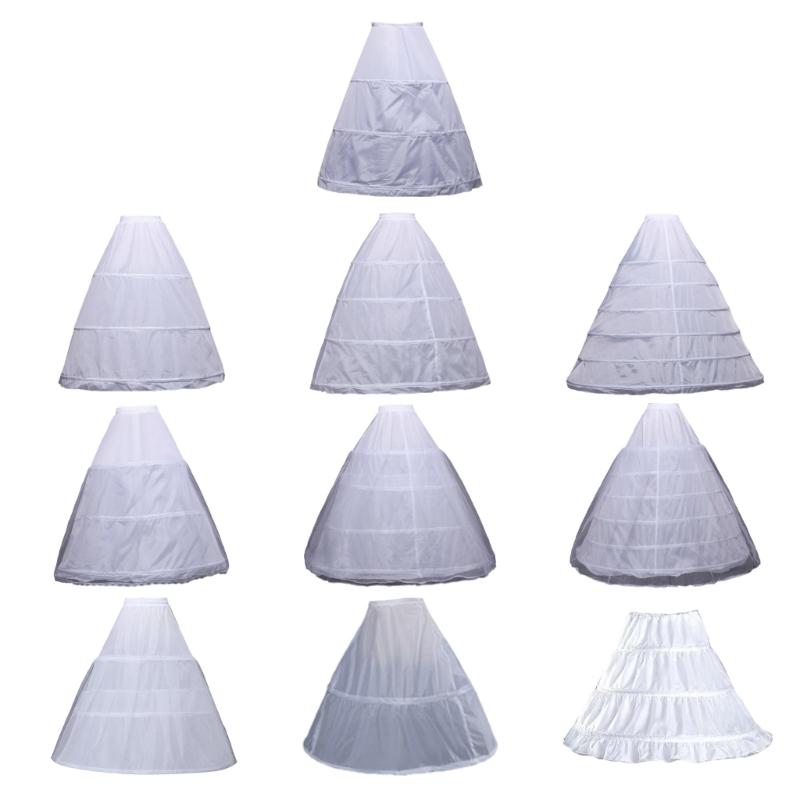 Petticoat Crinoline Slips Wedding Accessories White Hoop Skirt 50s Vintage Under Skirt for Women Girls Multiple Styles