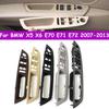 E70 E71 E72 LHD RHD Auto Innen Tür Fahrerseite Fensterheberschalter Panel Armlehnenabdeckung Zierleiste Ersatz für BMW X5 X6 2007-2013