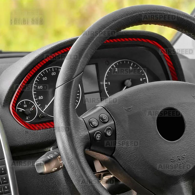 Real Soft Carbon Fiber Trim Sticker For Mercedes Benz A B CLASS W169 W245 2004 2005 2006 2007 2008 2009 2010 2011 Speedometer.