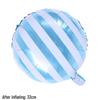 18" Round Striped Candy Aluminum Foil Balloon for Baby Birthday or Children's Day Decoration