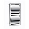 Shixun Recessed Stainless Steel Double Toilet Paper Holder