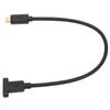 USB Extension Cable 0.3M USB 3.1 Type C Male to Female 10Gbps Gold Plated Data Cable with Panel Mounting Screw Hole