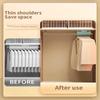 10Pcs Flocked Hanger Home Non-slip Velvet Hangers Elegant Coat Clothes Hanger Strong Durable Racks Hanger