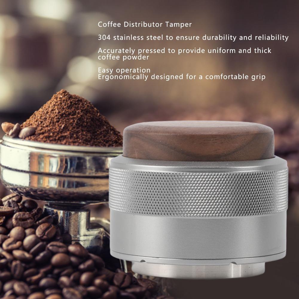 51mm Size Coffee Leveler 304 Stainless Steel Espresso Tamper Tool For Coffee Brewing