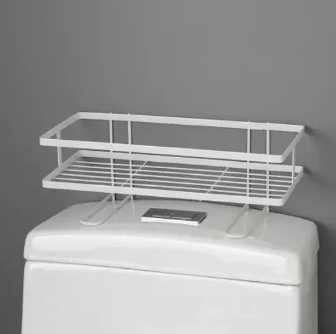Wall Mounted Shelf for Bathroom No Drill Over Toilet Storage Rack Aluminum Shower Organizer Bath Accessories Holder