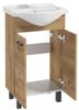 Bathroom Set Cabinet With Washbasin 50 Oak Craft Mea