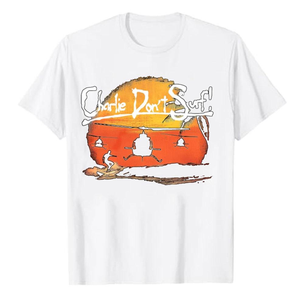 Charlie Dont Surf TShirt Harajuku Graphic T Shirts Outdoors High Quality Cotton Shortsleev Streetwear Unisex Clothing Casual Tee