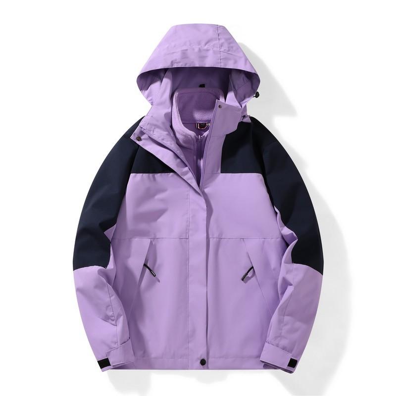 Herbst und Winter Outdoor Wandern und Bergsteigen Winddichte und Wasserdichte Drei-in-Eins-Jacke