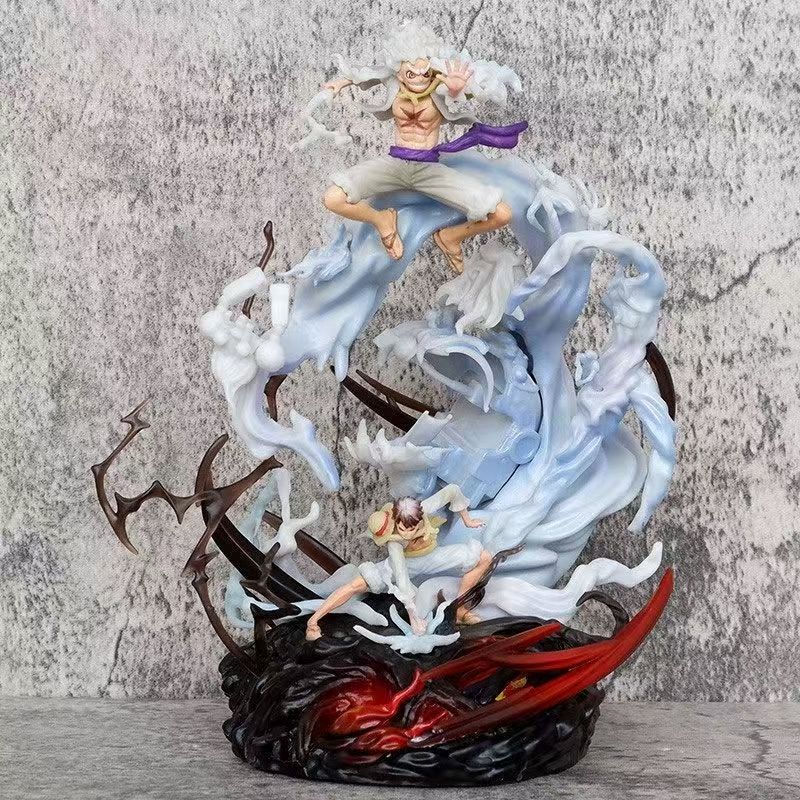

Аниме One Piece Бог Солнца Пятая Передача Ника Луффи Битва GK Статуя Фигурка Действия Модель Игрушка Кукла Коллекция Детское Украшение Подарок