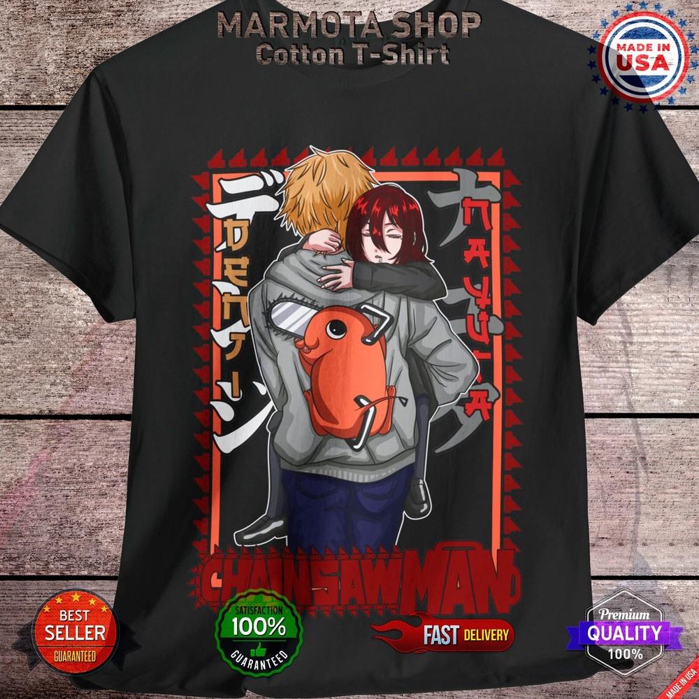 

Denji Nayuta Shirt Chainsaw Man Makima Anime Tee T-Shirt Pochita Otaku Unisex 4XL