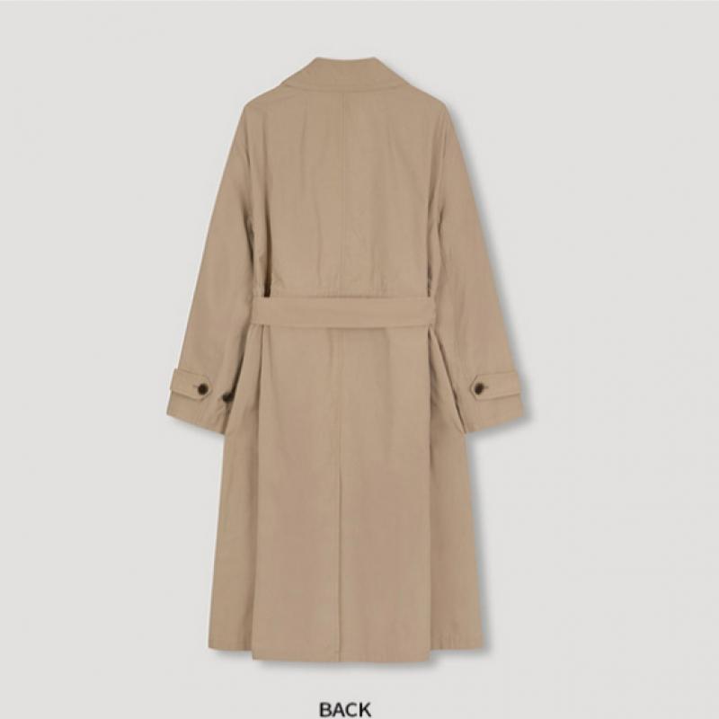 Shs Miss  Double Button Cotton Trench Coat