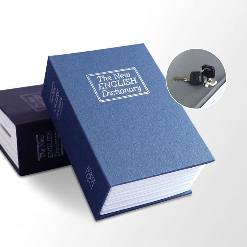 

Креативная книга-словарь Копилки Свинья-копилка с замком Скрытый секретный сейф Замок Коробка для хранения наличных денег и монет Коробка для депозитов синий