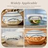 4/2Pcs Cloth Bowl Covers Reusable Elastic Bread Proofing Cover Portable Food Storage Dust Cover Supplies for Picnic Home Baking