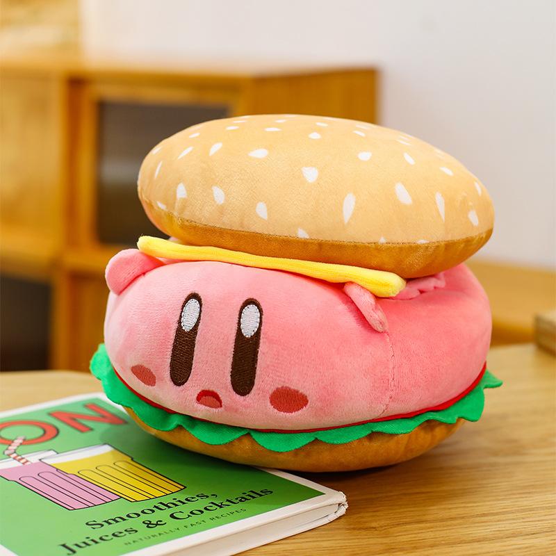 Cute Burger Star Kirby Plush Toy Cute Kirby Beast Bread Doll for Girls