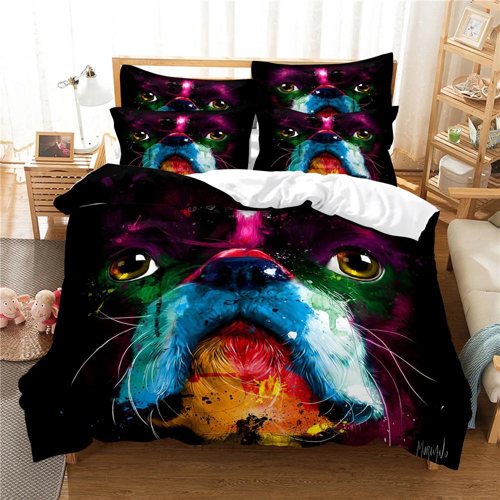Comforter Red Love Cartoon Dog Dachshunds Animals Theme For Dog Lovers Gifts Bedroom Decorations For Children Teens Women Men