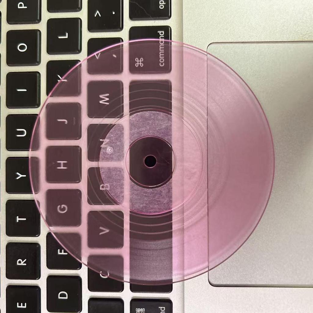 Retro Vinyl Record Non-slip Coaster - Round ABS Plastic Coffee/Tea Cup Mat with Heat Insulation