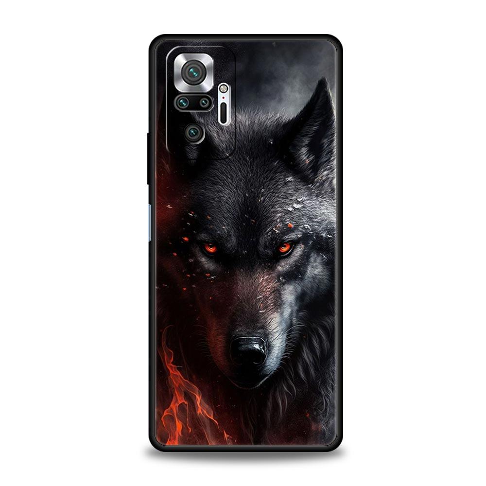 Phone Case For Xiaomi Redmi Note 14 13 12 5G 9S 9 10 11 Pro Plus 4G 9T 14C 13C 12C 10C 9C 9A Soft Cover The Wolf