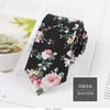 Cotton Tie Men'S Floral Printed Cotton 6Cm Narrow Casual Tie Women'S Flower Tie