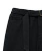 NOIRER Cotton Whipcord Washed Curved Pants (Black)